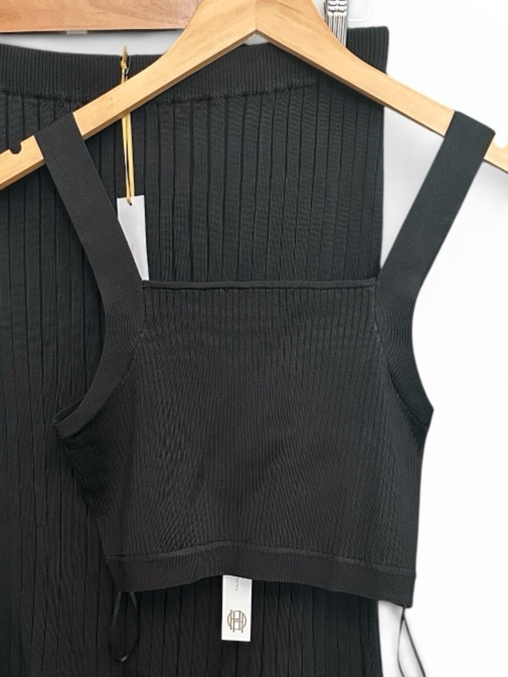 House of Harlow 1960 Ribbed Crop Top & Skirt Set - Picture 4 of 8
